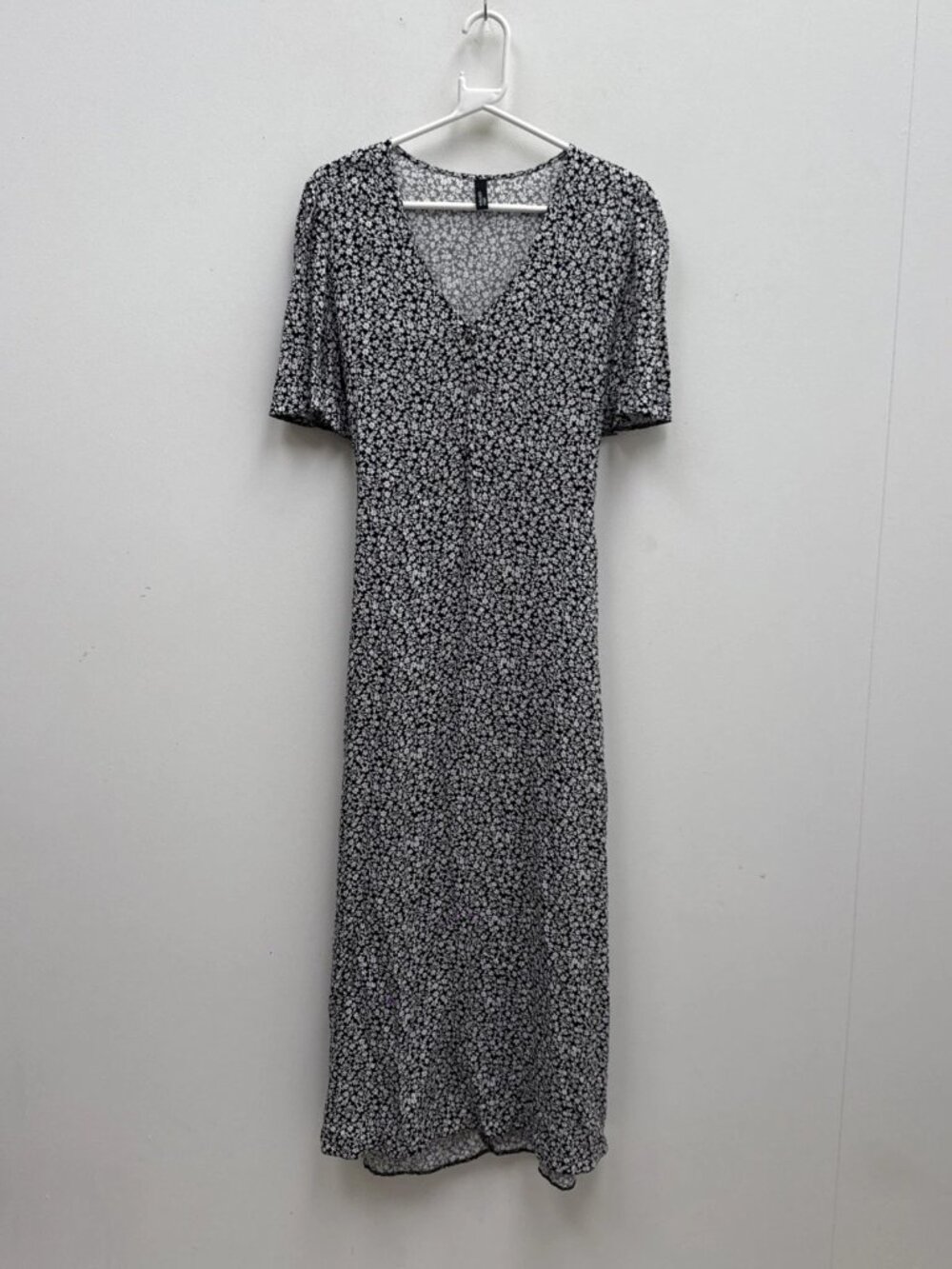 Nobody's Child Black & White Floral Long Dress